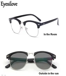 Eyeslove Classic Skończone okulary pochromowe Szklanki krótkowzroczne z wrażliwymi obiektywami soczewki Grey3125802