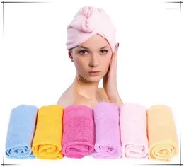 Asciugamani da bagno capelli da donna femminile per asciugatura magica cappello salone tessuto in microfibra da bagno secco veloce