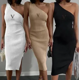 Yaz Yeni Kadın Elbiseleri Kentsel Seksi Elbiseler Lüks Marka Yüksek Elastik Seksi Omuz Çapa Elbise Elbiselik Elbisesi Günlük Tasarımcı Dresses Eden Logo