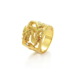 Anelli di draghi MGFAM 205R per uomini maschili 24K Gioielli in stile nazionale in oro puro in oro puro 4k 4914905