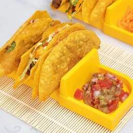 Placas Burrito Serviço Placa Reutilizável BPA Stand Free com superfície lisa Easidade de panqueca mexicana fácil de limpar