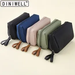 Bolsas de armazenamento Diniwell Bolsa de mão Touch-up Purse portátil Bolsa tridimensional Coin Lipstick Cosmetic Small Nylon