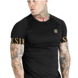 Herren-T-Shirts 2022 Sik Silk T-Shirt Männer Sommer Kurzer Slve Kompression T-Shirt Mesh Tops t Marke männliche Kleidung Freizeit Fashion T-Shirts Männer T240510