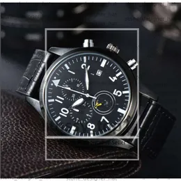 Aaa Quality Iwcity Watch Men Watch Mensury Mens Big Pilot Watch Auto Mechanical Uhren Super Luminous Date Watchmen Кожаный ремешок Montre Luxe Cdp es Men F3a7