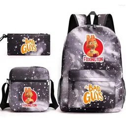 Backpack the Bad Guy School Bagu Gau Pencil Case Regalo per gli studenti per bambini