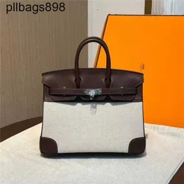 Handbag Women BrKnnss Swift Leather Handswen 7A bolsa genuína Bolsa artesanal Ter logotipo Hands Ebony Swift Leather Handbag9q16