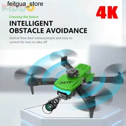 DRONES CONUSEA 0677 RC DRONE 4K Dual Camera Professional With Folding RC Helicopter Hinder Undvikande WiFi FPV High Holding Gift Toy S24513