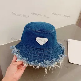 Tasarımcı Cap Mens Womens Buck takılı şapkalar güneş Bonnet Beanie Beyzbol Kapağı Beanies Yıkanmış Denim Pamuk Balıkçı Şapkası