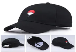 Japońskie anime baseballowy kapelusz tato Hat Uchiha Family Logo Haftowane czapki baseballowe czapki na zewnątrz Hip Hop Snapback Hat dla mężczyzn Women3890044