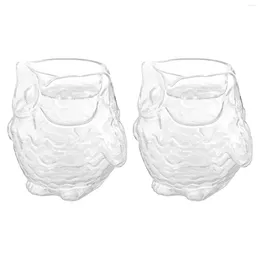キャンドルホルダー2PCSクリエイティブガラスキャンドルスティックキャンドルライトディナーの装飾透明