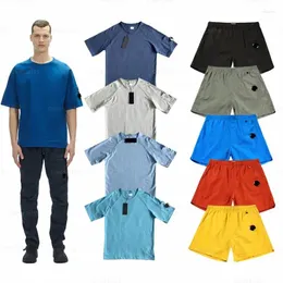 Herr shorts designer mens och kvinnor cp sommar utomhus casual sport nylon lös capris bad strandföretag