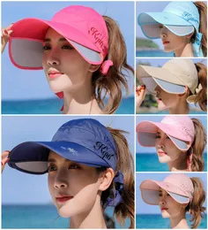 Dropship BC800046 Fashion Female Visors Summer Sun Hat for Woman Baseball Cap Beanie Casquettes Hats Patchwork Visor6185144