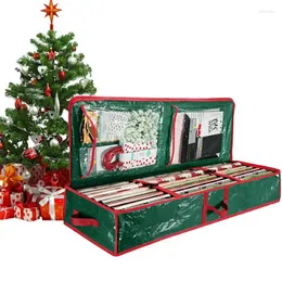Förvaringspåsar inpackning av pappersbehållare under sängen julsemester för att hålla dekorationer
