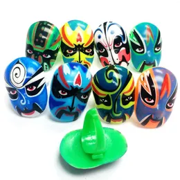 Party Favor 200 PCS Peking Opera Mask Ring Kids Pinata Filler Birthday Souvenirs Giveaways Novelty Gadget