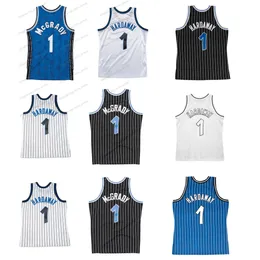 Anfernee Hardaway Magics Custom Basketball Jersey Orlandos Tracy McGrady Ник Андерсон Грант Хилл Дуайт Ховард возврат Black Blue Size S-XXXL