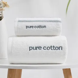 Asciugamano semplice a strisce puri di cotone puro set da bagno grande 2 pezzi 70 140 35 75 bagno grande per adulti donne