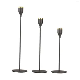 Titulares de vela Luxo castiçal de metal stand de casamento requintado mesa de Natal Decoração de jantar em casa