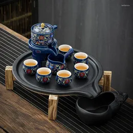 Çay Tepsileri Ofis Çayware Tepsisi Modern Ev Kahve Mutfak Lüks Seramik Taşınabilir Plaka Platosu EN Bois Aksesuarları