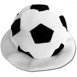 Berets Football Soccer Eimer Hut Kopfbedecke perfekt für Halloween -Partys Maskeraden Kostüm Sportfans