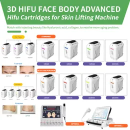 Accessori parti 3D sussidiaria Hifu forniture 10000 colpi di sollevamento del viso Hifu Forma del corpo Rimozione delle rughe Pressa 11 linee