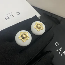 Luxus sternförmige 18k-goldplatte Ohrringe Brand Designer Klassische kreisförmige hochwertige Ohrringe Charmante süße Mädchen hochwertige Geschenkohrringe hochwertige Geschenkohrringe