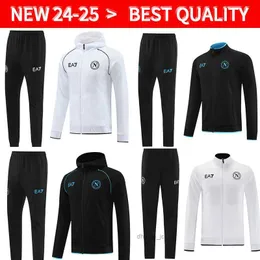 Piłka nożna Setstracksuits 24 25 DOLI SOCKSUT JERSEY Zestaw 2024 2025 SSC Neapol AE7 D10S Hommes Training Stan