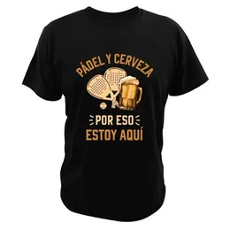 Herren T-Shirts Porque Pierdo Al Padel Divertido T-Shirt Lustige T-Shirts Casual Soft Premium Herren Kleidung T-Shirt Grafik T-Shirts Tops T240510