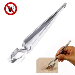 Dog Apparel 1pc Stainless Steel Pet Treatment Tick Removal Clip Catching Tool Flea Remover Tweezer Practical Cleaning