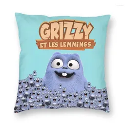 Poduszka Soft Grizzy i Kolekcja Lemmings Rzuć dekoracja kwadrat 40x40cm PillowCover na sofę