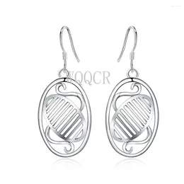 Dangle Ohrringe 925 Sterling Silber Colorfashion Geometrische Openwork Frauen Schmuck Geburtstagsgeschenk Special