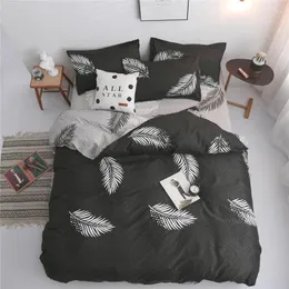 Set di biancheria da letto foglie tropicali per letti per letti set da letto per bambini piumino lenzuola per bambini e pioggia con pioggia