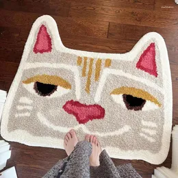 Carpets Tufting Egyptian Mau Bathroom Mat Nordic Bathmat Bedroom Soft Rug Fluffy Carpet Floor Pad Aesthetic Home Kids Room Nursery Decor