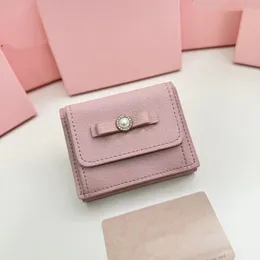 Designer Sweet Lady Purse Font Solid Color Butterfly Pearl Passport Book Document Bag Suit clip Card Clip Double money check card