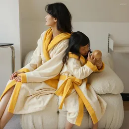 Ręcznik w kąpieli w kąpieli damskie Dziewczyno dziewczyna bawełna polar Kimono Home ubranie kawaii zagęszczona suknia szlafroposowa żeńska odzież domowa kobieta