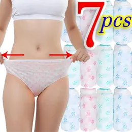 Women's Panties Sterile Non-woven Women Girls Disposable Printed Underwear Female Sterilized Underpants Cotton Brief Disinfected Pants