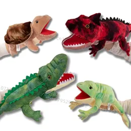 Zabawa Pluszowa Puppet Puppet Turtle Salamander Lizard Snake Frog Creative Animal Hand Puppet Prezent dla chłopców i dziewczynki 240510