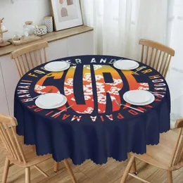 طاولة قطعة قماش مضحكة ركوب الأمواج اقتباسات مستديرة المائدة أغطية 60 بوصة لتناول الطعام