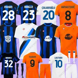 24 25 BASTONI DIMARCO soccer jersey BARELLA maglia inters DZEKO LAUTARO VIDAL PAVARD 2024 THURAM football shirt CALHANOGLU Men Kids kit sets FRATTESI