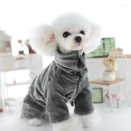 Dog Abbigliamento Onesie Pleuche Turtleneck vestiti gatto gatto cucciolo mini tuta pullover inverno per viaggiare da viaggio barboncino