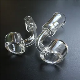 Promoção de folga 4mm de quartzo de espessura Banger prego Big Air Hole Quartz fumando unhas sem domínio de 10 mm 14mm 18mm machos unhas femininas