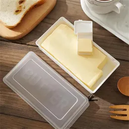 Storage Bottles Durable Fashionable Box With Lid Multifunctional Rectangle Japanese Style Butter Cutting Convenient Seal