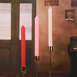 5PCS Świece 2.2*L25 cm gospodarstwa domowego świece awaryjne Bez zapachu Kolorowe filar świece imprezowe Dekor Domowe Dekor IC Stick Candles za modlitwę