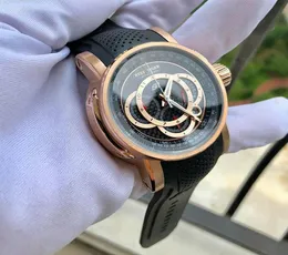 2021 Reef Tigerrt Designer Sport Watches For Men Rose Gold Quartz Watch with Chronograph och Date Reloj Hombre Rga3063 2103034620323