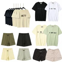 デザイナーTシャツESS 1977 Brand Essentiallstシャツ夏のカジュアルシャツクイックドライベアーブファッションEssentiallShortsメンズレディスエッセンシャルスクーリング