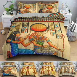 Bedding Sets Egyptian Set Egypt Egypt Civilization Duvet Cover Personagens Home Textiles Bedes 2/3pcs