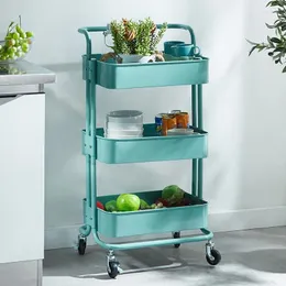 Küche Speicher stilvoller Funktion Karren Schlafzimmer Rad Auxiliary Baby Supplies Organizer Barber Trolley Vielseitiger Gebrauch kompakt
