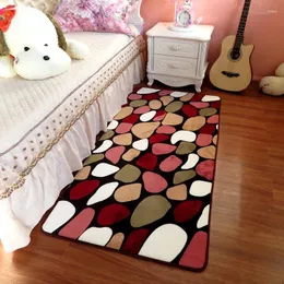 목욕 매트 돌 패턴 큰 침대 매트 침실 욕실을위한 멀티 컬러 카펫 방지 바닥 화장실 알프라 장식 깔개