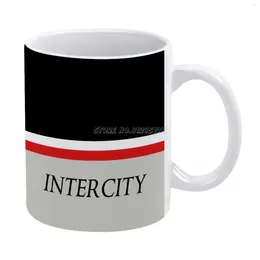 Mughe Intercity White tazza ad amici e familiari regalo creativo 11 oz Ceramic British Railroad Railways Tr