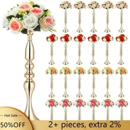 24 PCS Metal Wedding Centrepiece Table Decoration Gold Flower Stand 20 inch Tal Tal Freight Free Home Decorations Decor Room Decor 240506