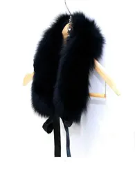 Fanux Furr Collar Women Fashion Wordies Brand Luxury Brand False Furf Scialle sciarpe e Stoles femminile da 52 cm Bianco nero H09235221943